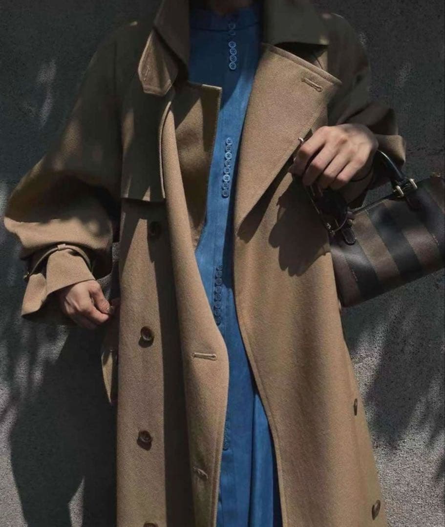 【極美品】Ameri SUPERIOR FLARE TRENCH COAT