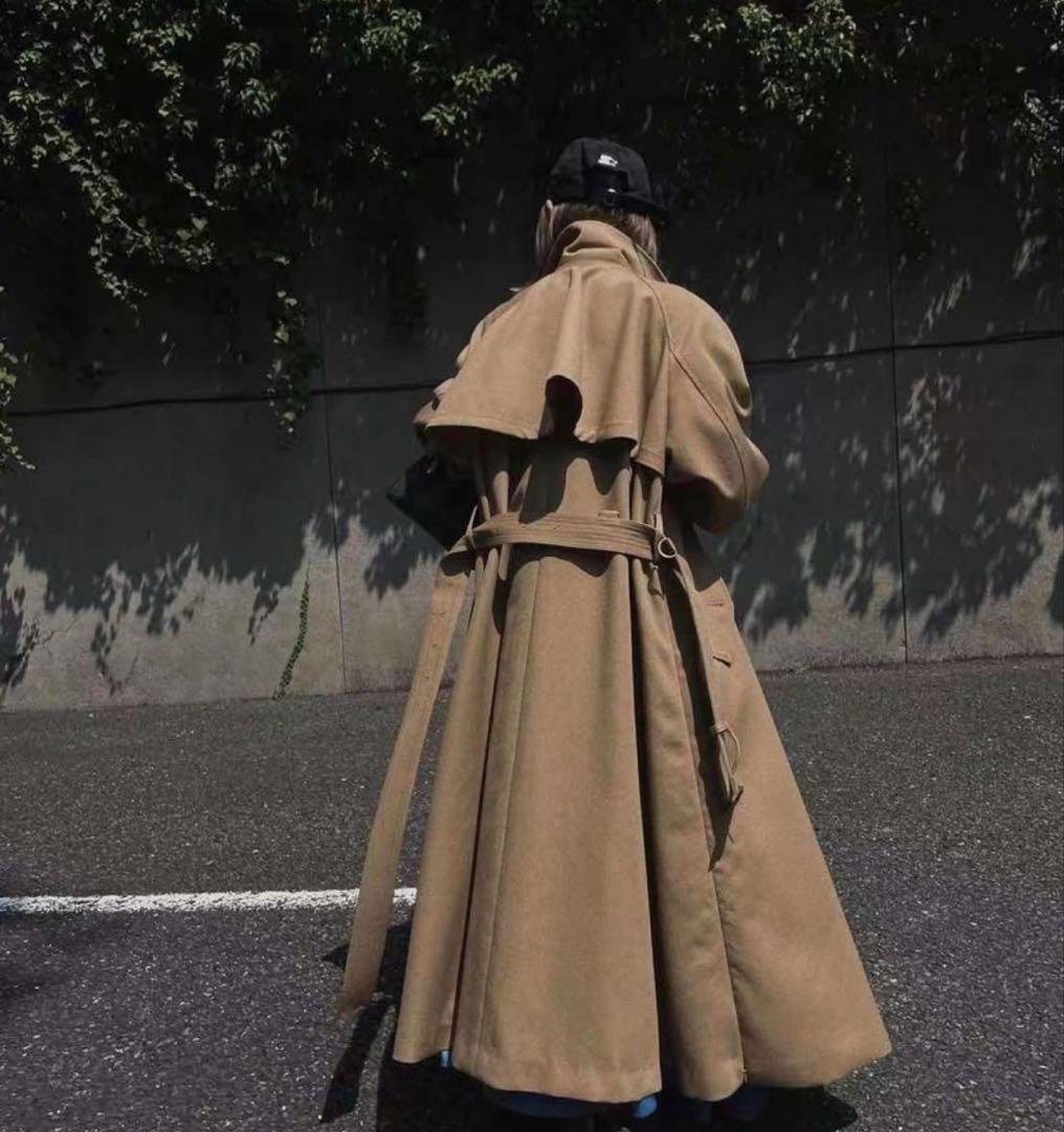 【極美品】Ameri SUPERIOR FLARE TRENCH COAT