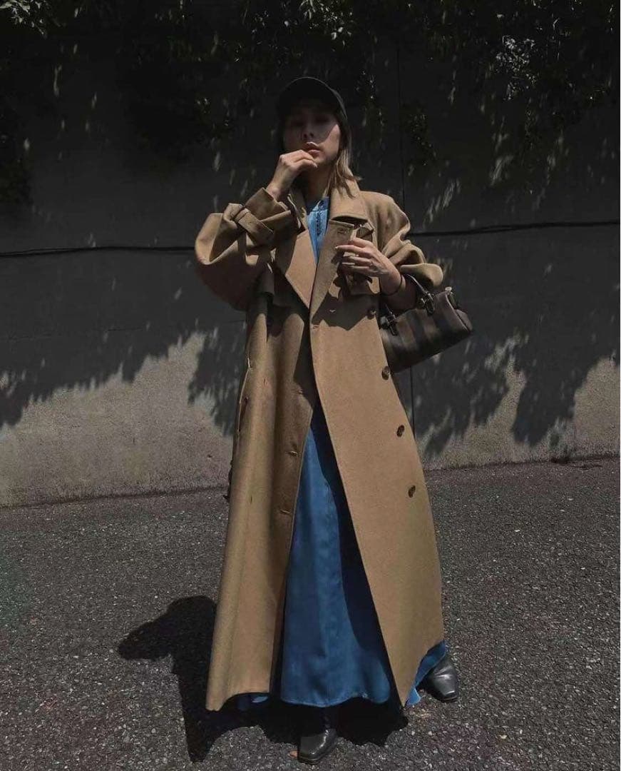 【極美品】Ameri SUPERIOR FLARE TRENCH COAT