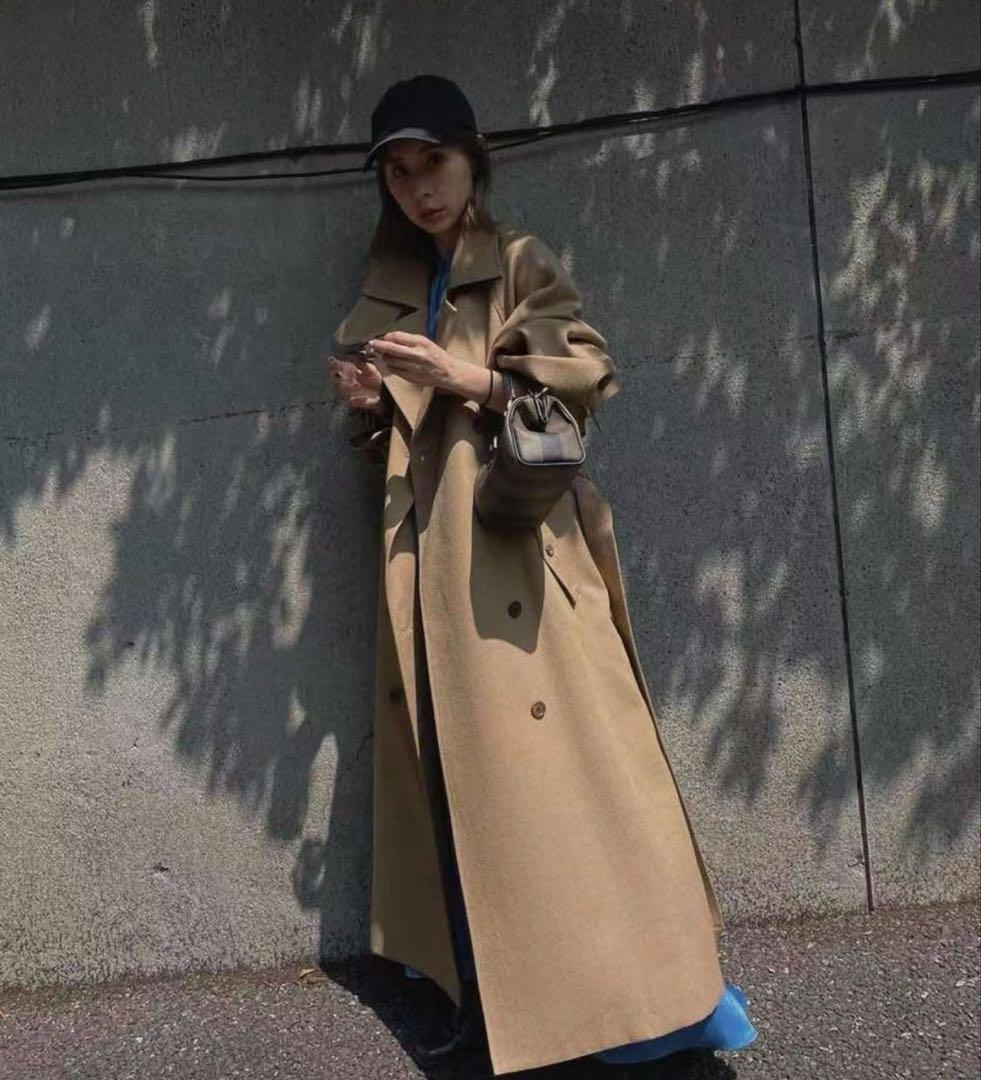 【極美品】Ameri SUPERIOR FLARE TRENCH COAT