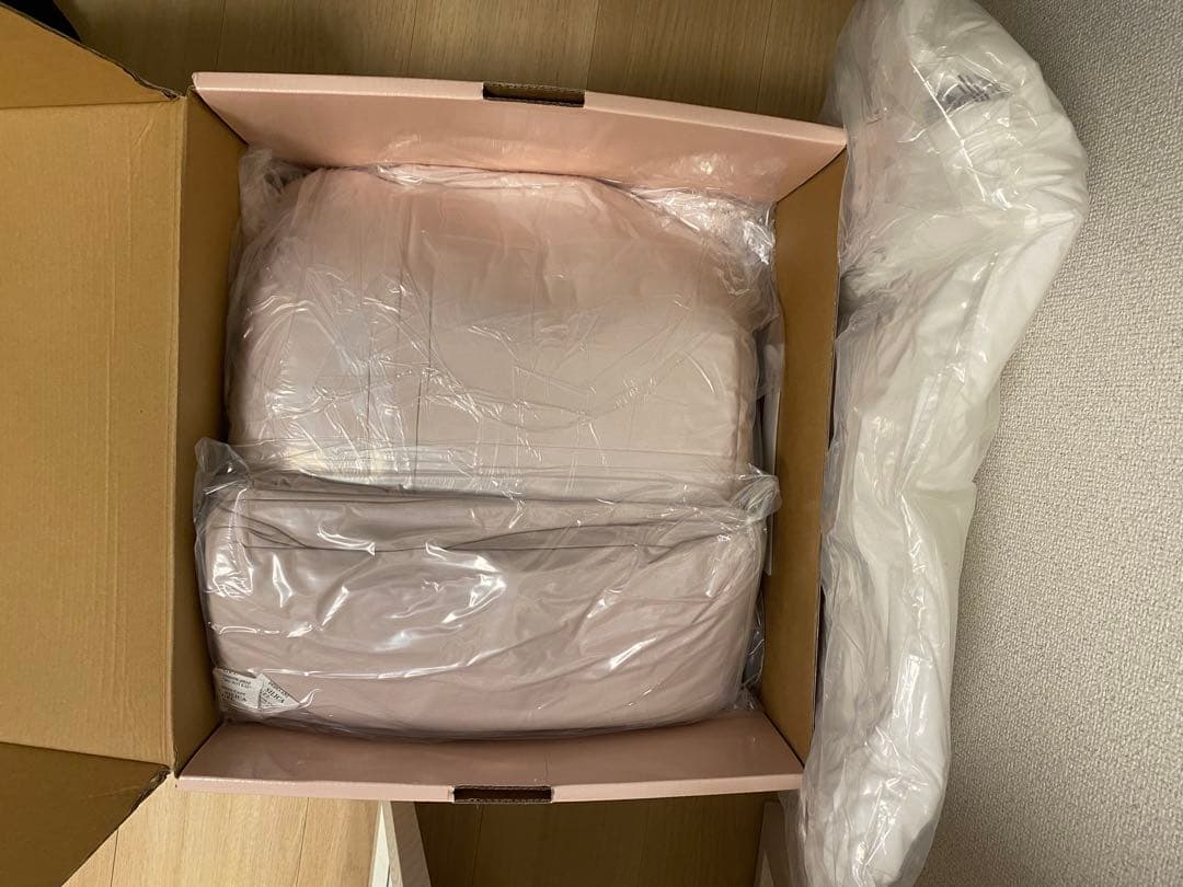 Francfranc かんたん寝具セット フリル シングルサイズ pk(ピンク)