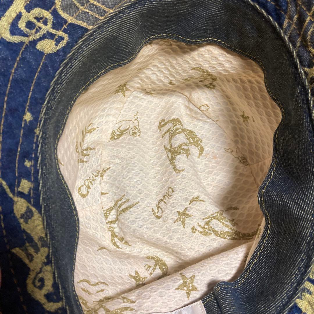 ca4la カシラ　音楽モチーフ音符楽器 デニムハット　覆面レスラータグ