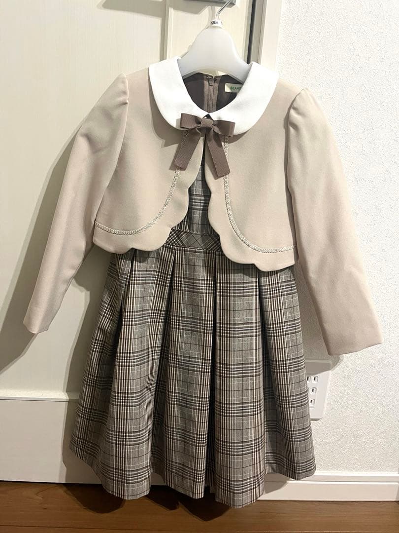 【120cm 美品】BEAMS MINI ワンピースボレロセット　セレモニー