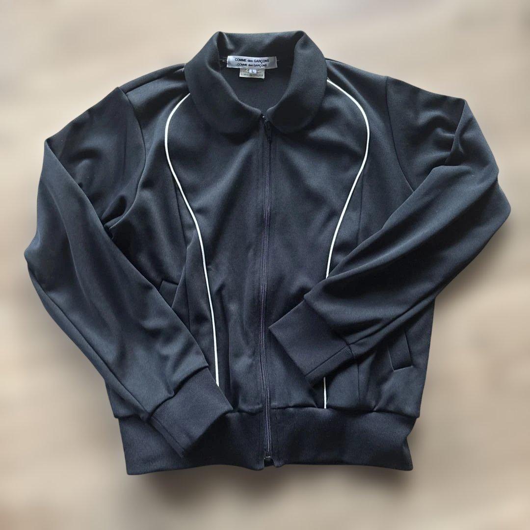 COMME des GARÇONS ブラックジャージ L コムコム　レディース