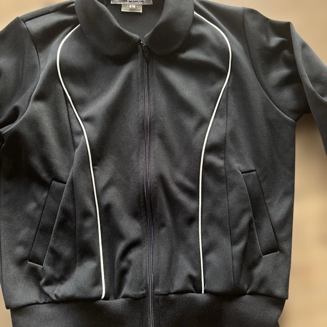 COMME des GARÇONS ブラックジャージ L コムコム　レディース