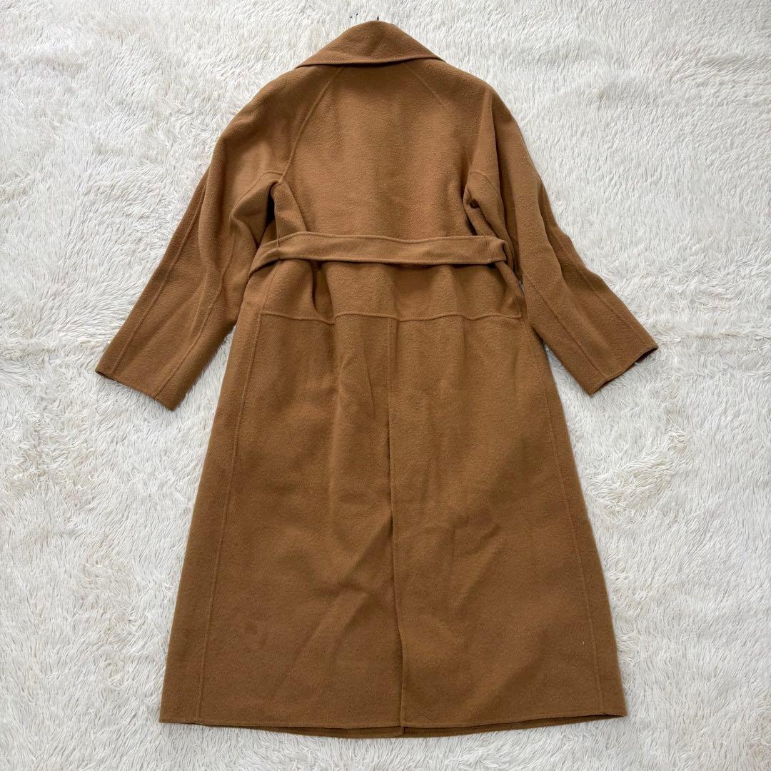 ANAYI アナイ ライトリバーダブルコート ベルテッド キャメル S