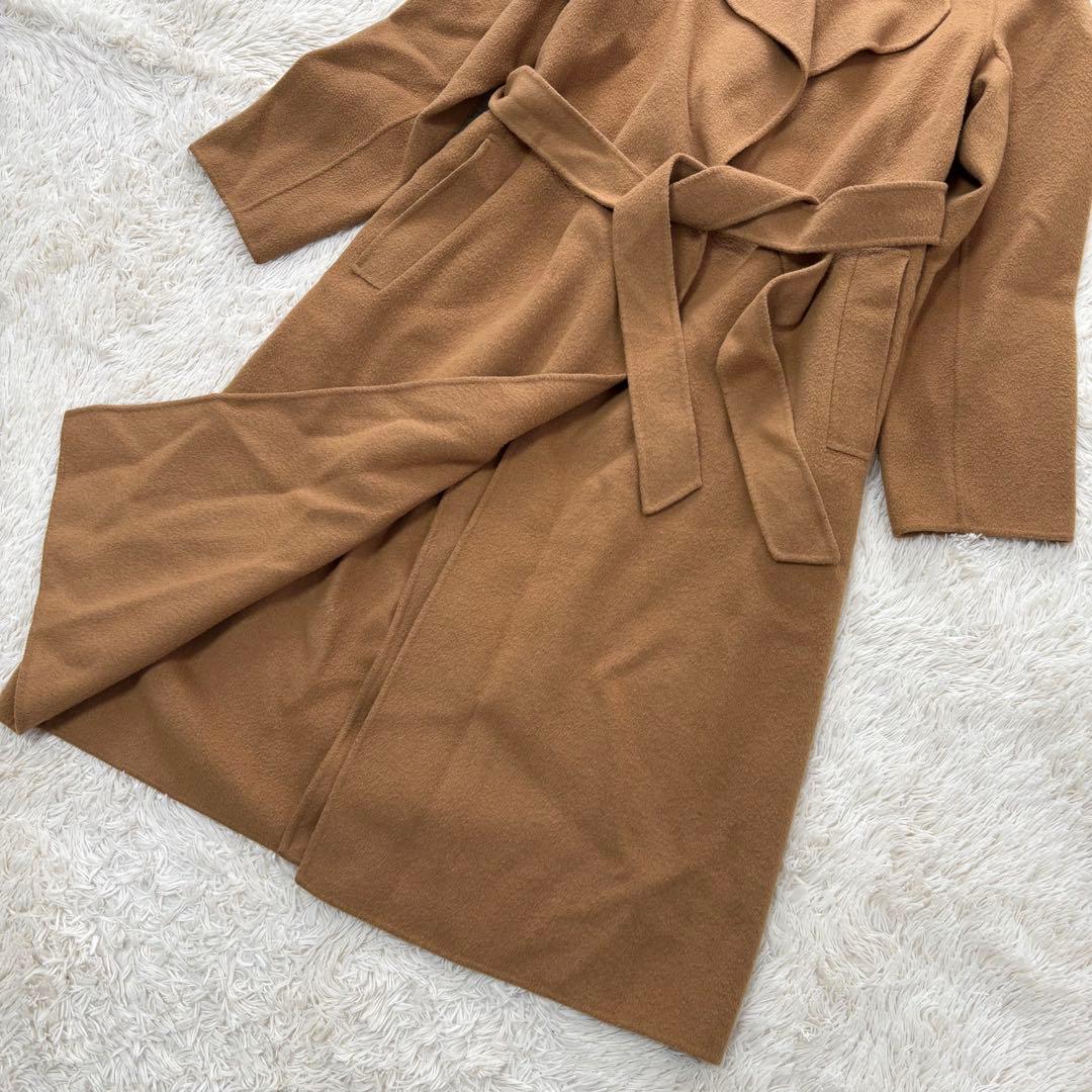 ANAYI アナイ ライトリバーダブルコート ベルテッド キャメル S