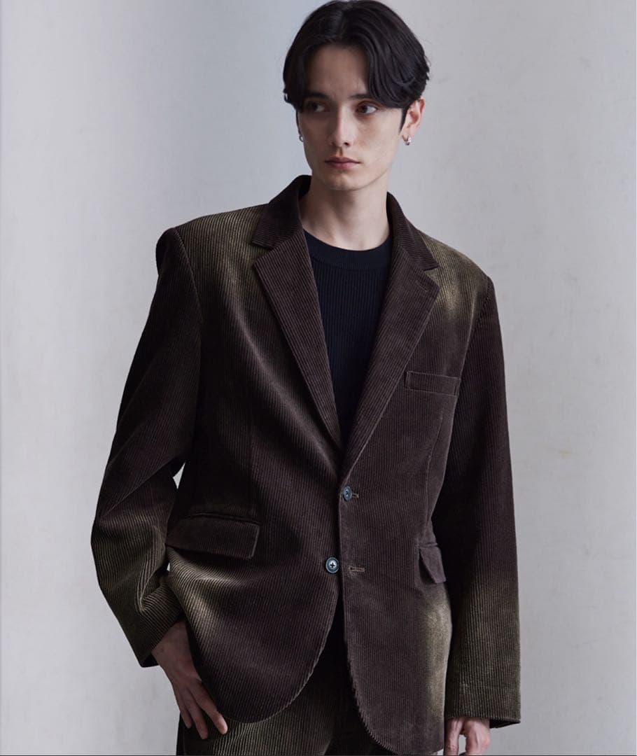 clel アンティーク デザイン コーデュロイ テーラード ジャケット M