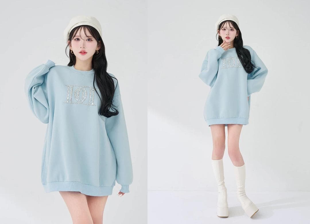 ダーリッチ darich DDロゴビジュースウェットプルオーバー ホワイト