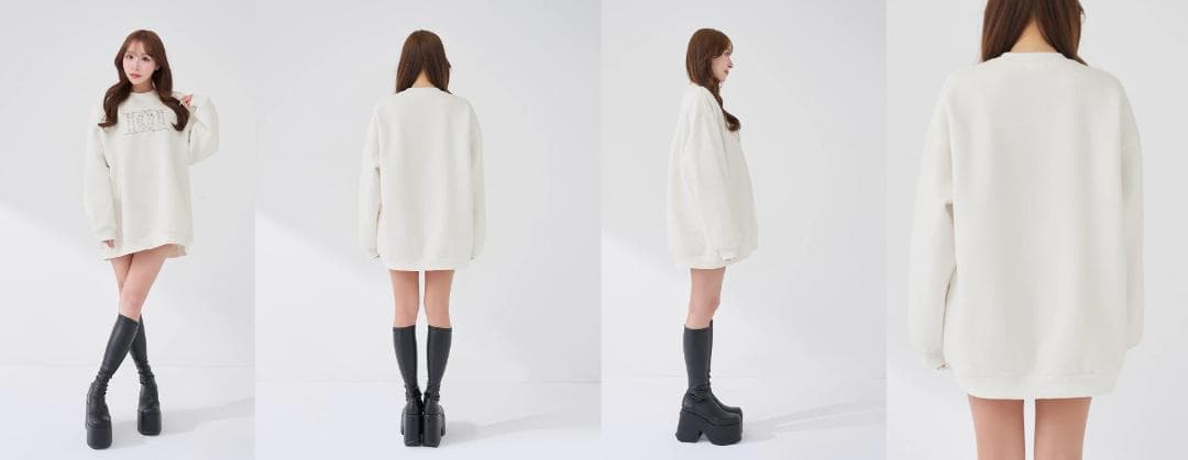 ダーリッチ darich DDロゴビジュースウェットプルオーバー ホワイト