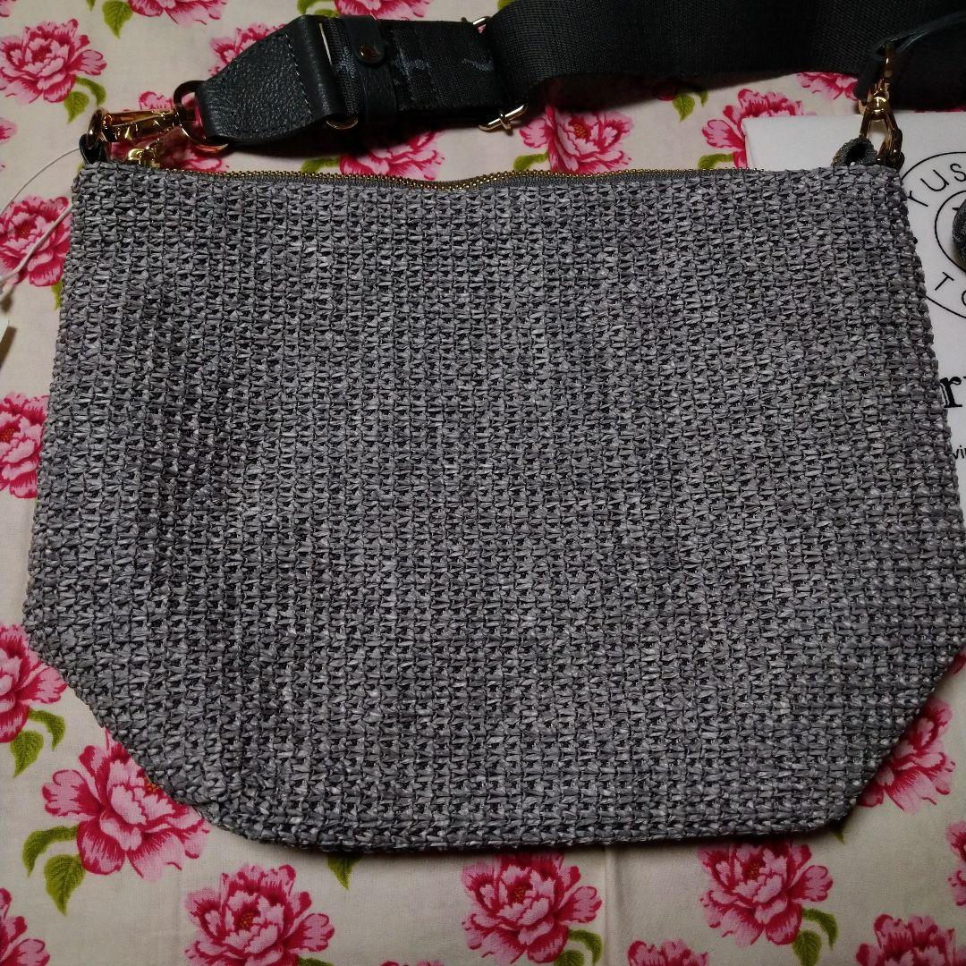 【新品・正規品・タグ付き】カゴシンプルショルダーバッグ（CE-1552）Gray