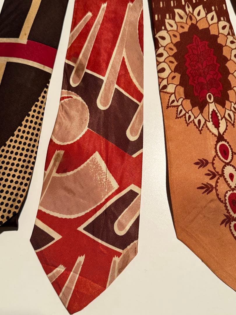 ビンテージ40s 50s ネクタイ5本セット アールデコ　ロカビリー
