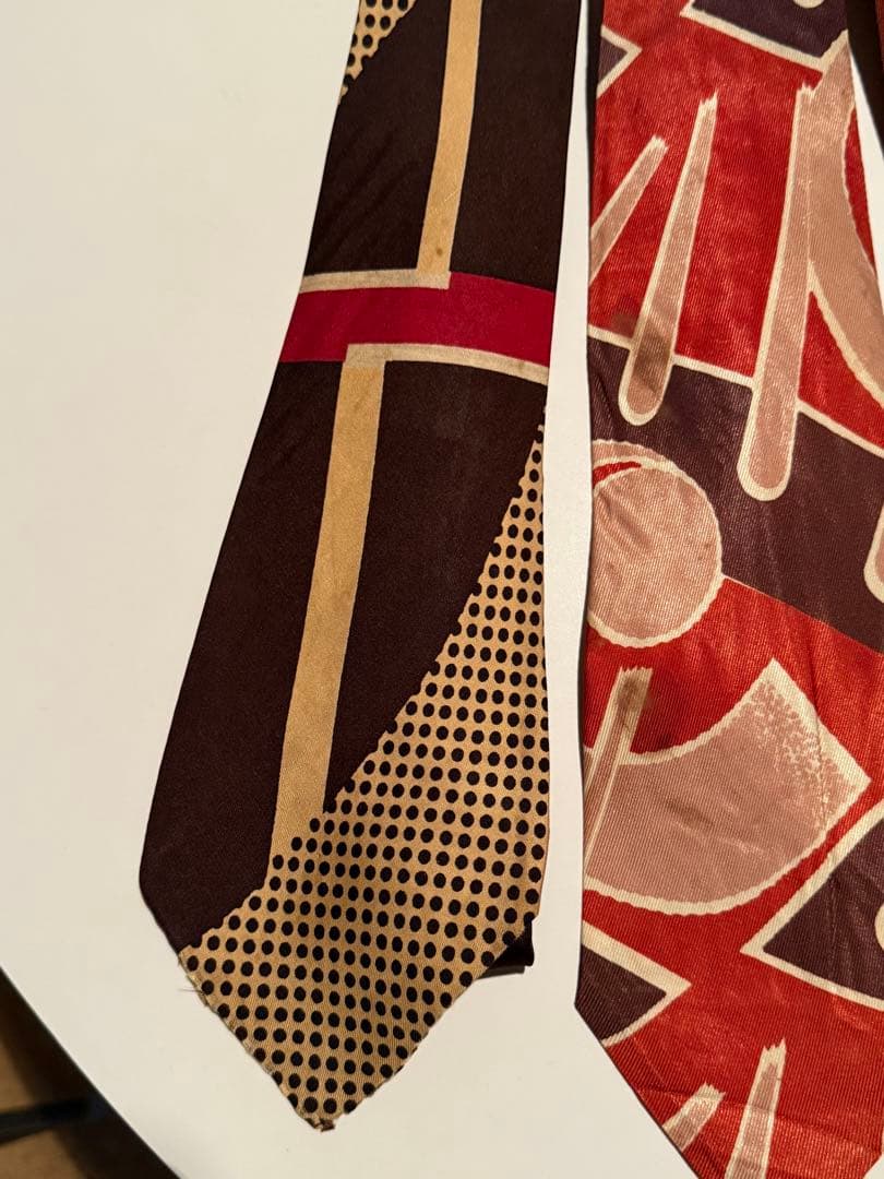 ビンテージ40s 50s ネクタイ5本セット アールデコ　ロカビリー