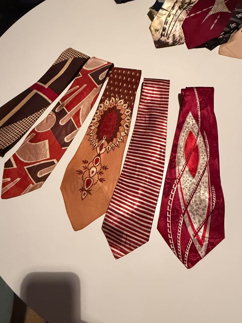 ビンテージ40s 50s ネクタイ5本セット アールデコ　ロカビリー