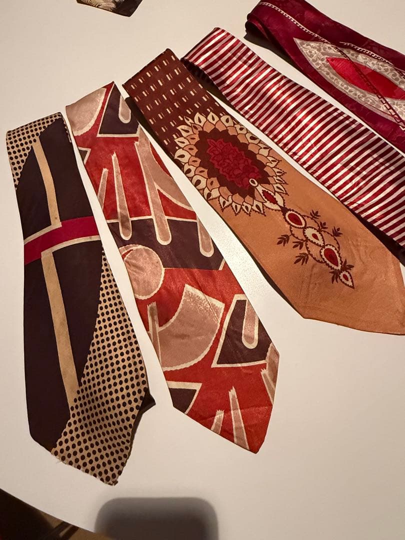 ビンテージ40s 50s ネクタイ5本セット アールデコ　ロカビリー