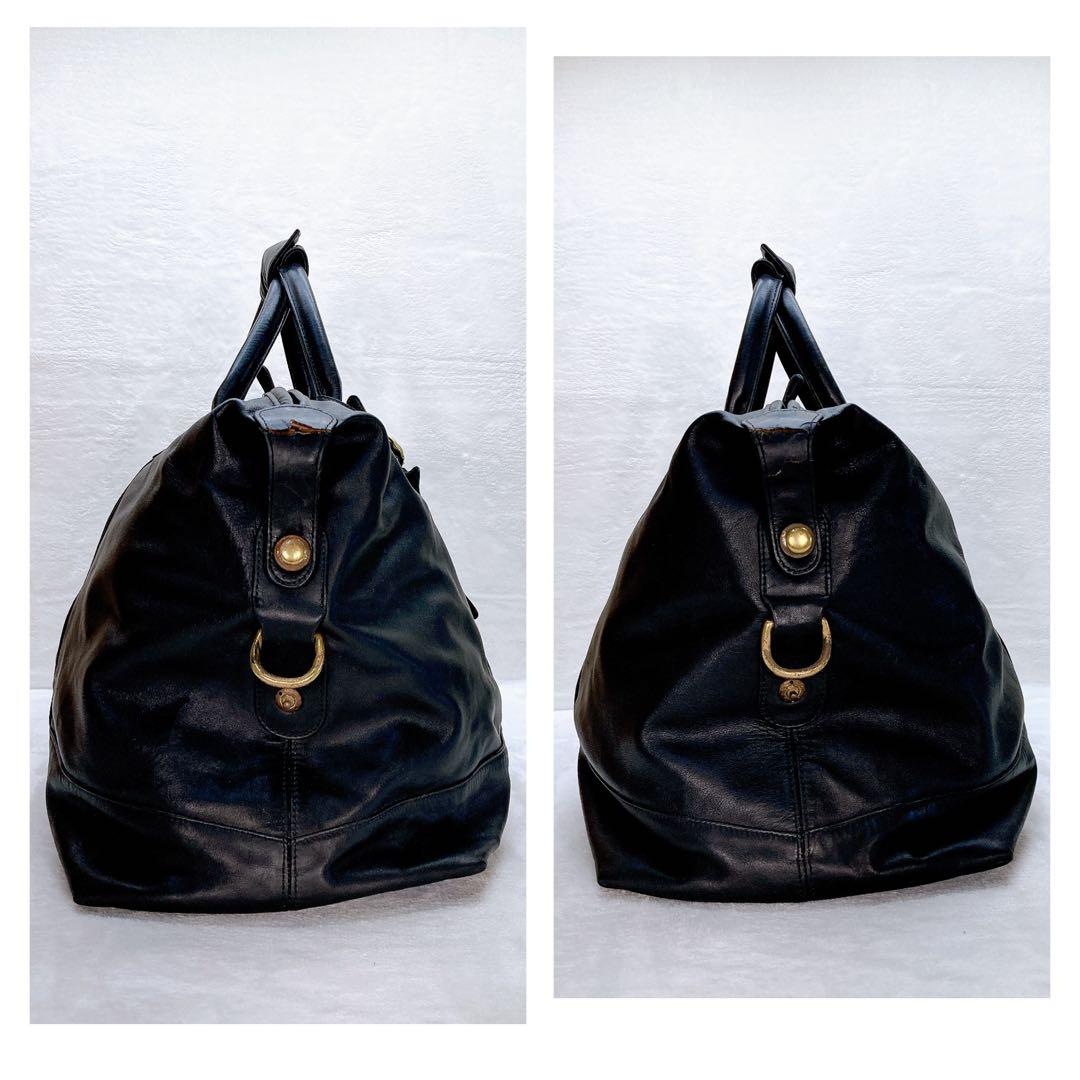 ✨良品✨COACH オールドコーチ 2wayボストンバッグ ブラック レザー 黒