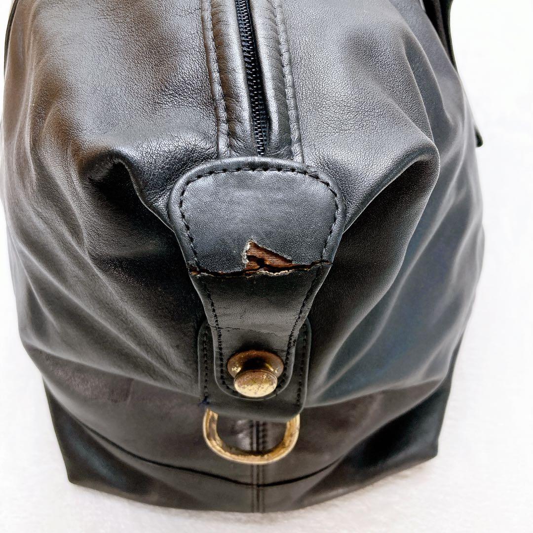 ✨良品✨COACH オールドコーチ 2wayボストンバッグ ブラック レザー 黒