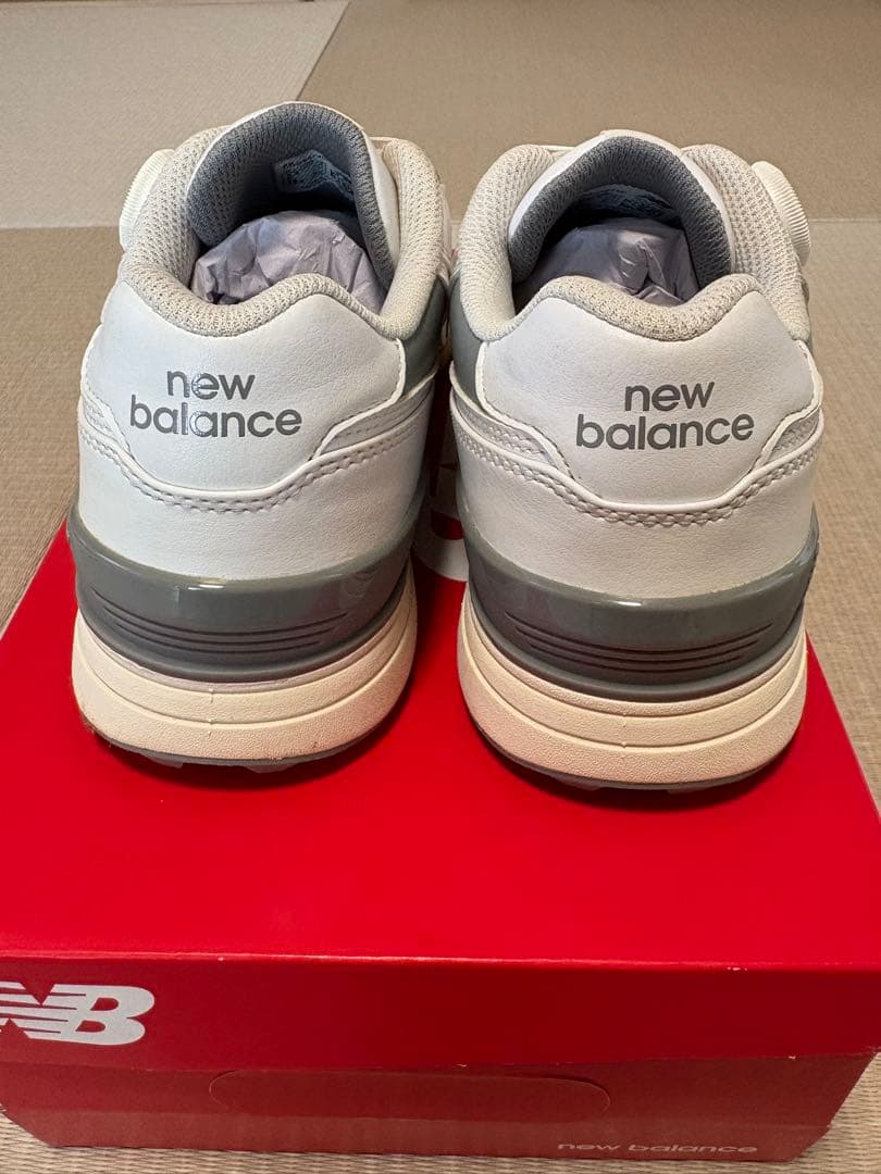 値下げ！New Balance 574 ゴルフシューズ ホワイト23.5cm