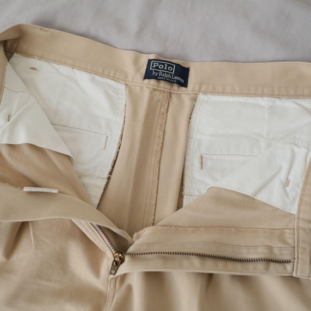 90s 初期型 USA製 ポロラルフローレン チノパンツ ポロチノ
