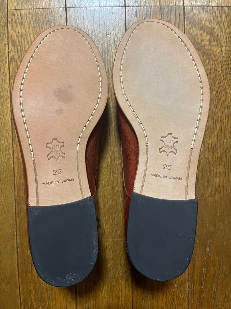 【SHIPS】ブラウン ドレスシューズ 25cm