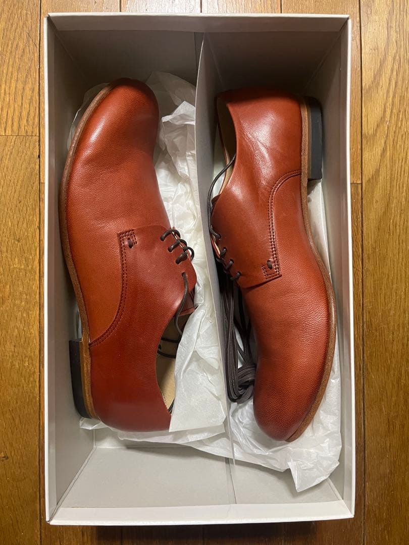 【SHIPS】ブラウン ドレスシューズ 25cm