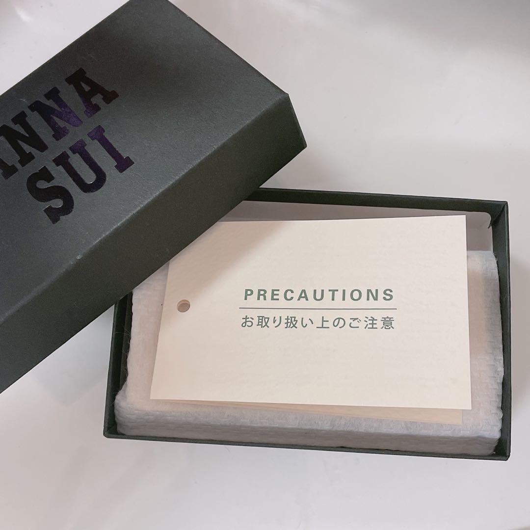 新品 ANNA SUI キーケース ベージュ ローズハート 箱付き アナスイ
