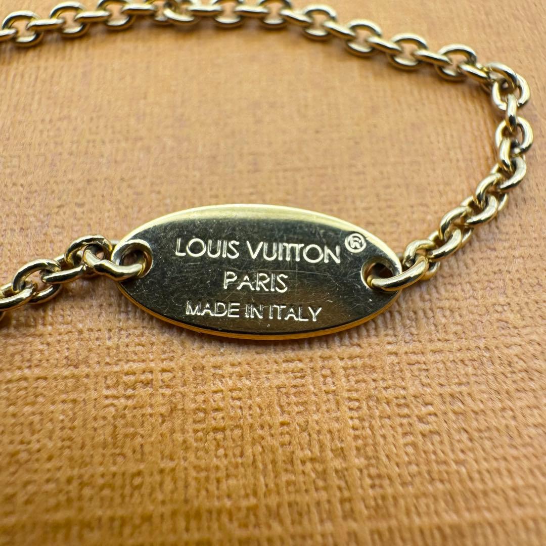 【美品】ルイヴィトン ネックレス LV アイコニック ゴールド ラインストーン