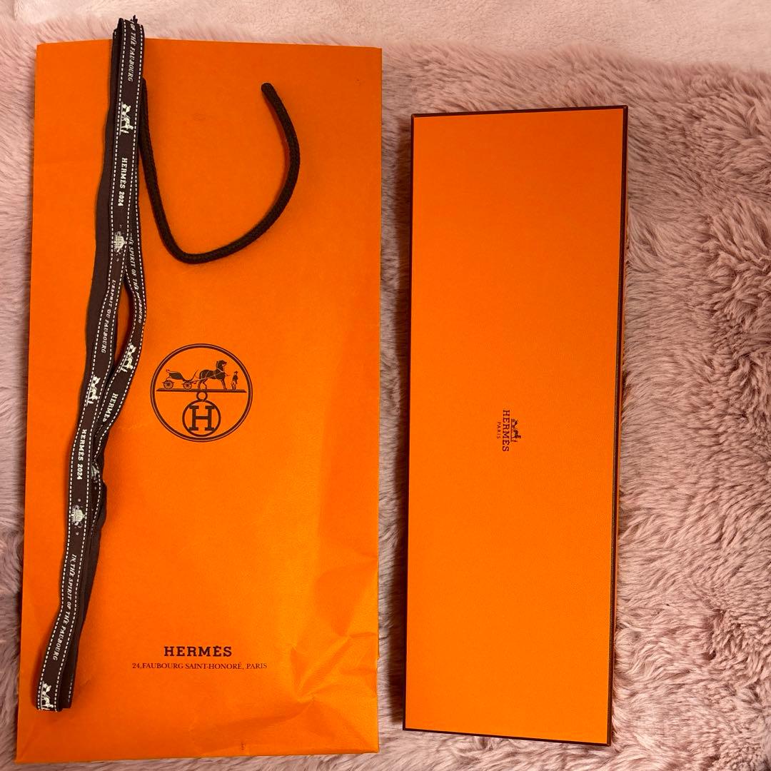 エルメスネクタイ　新品未使用　ネイビー