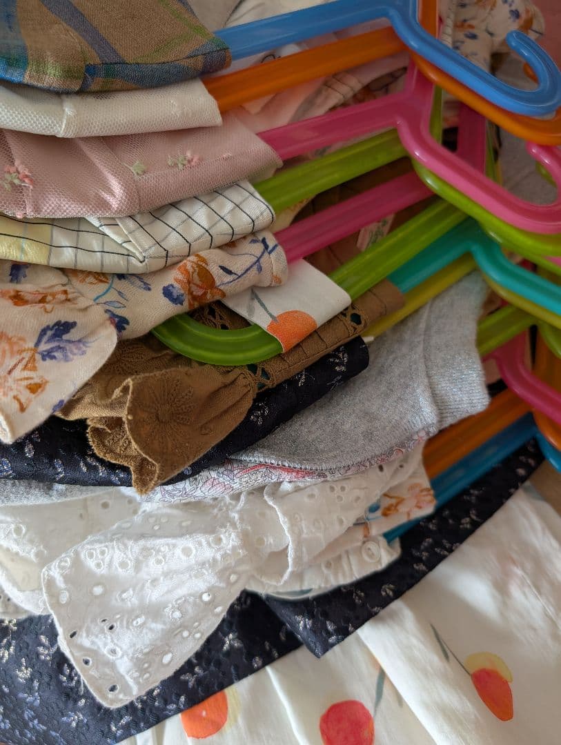 チェック柄フリルノースリーブワンピース　エプロン　ボンポワン　12A