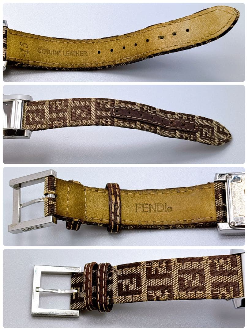 421 FENDI フェンディ　7000L スクエア　ズッカ　箱付き　腕時計