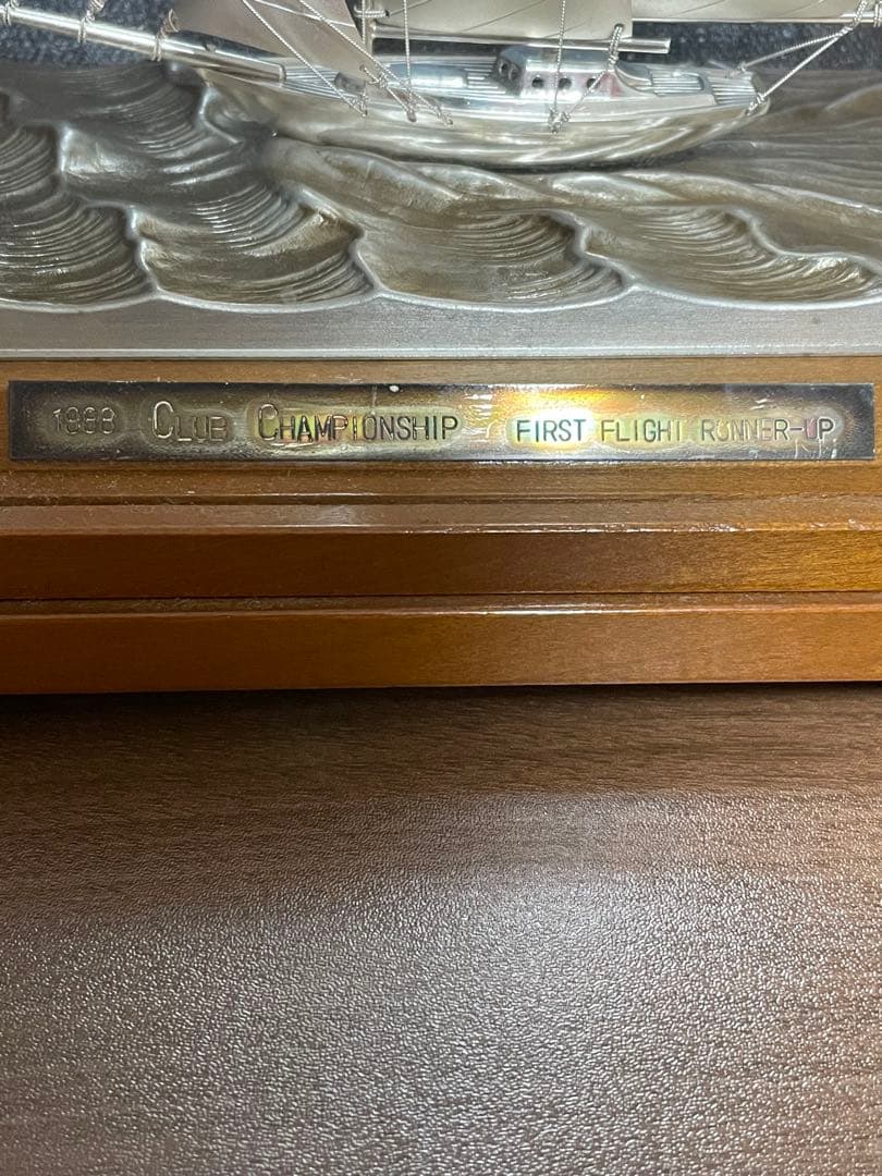 ヨット置物武比古 STERLING SILVER 985刻印銀製