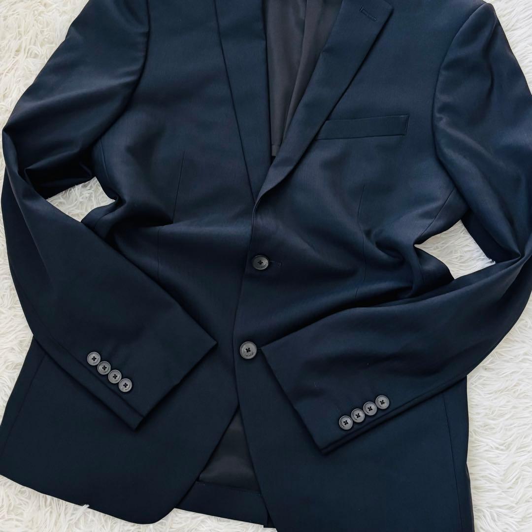 極美品✨カルバンクライン　セットアップスーツ38 ストライプ柄2Bアンコン