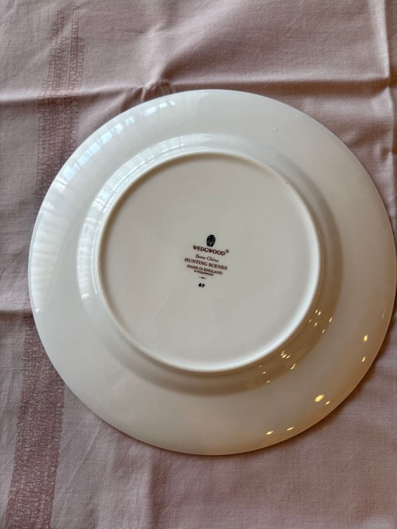 ハンティングシーン　プレート20.５cm２枚 こだますいか