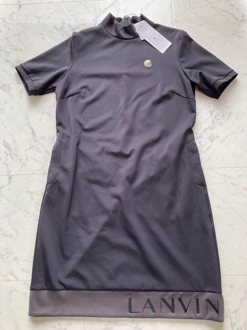 定価47300円【新品】レディース38ランバンスポールモックネックワンピース