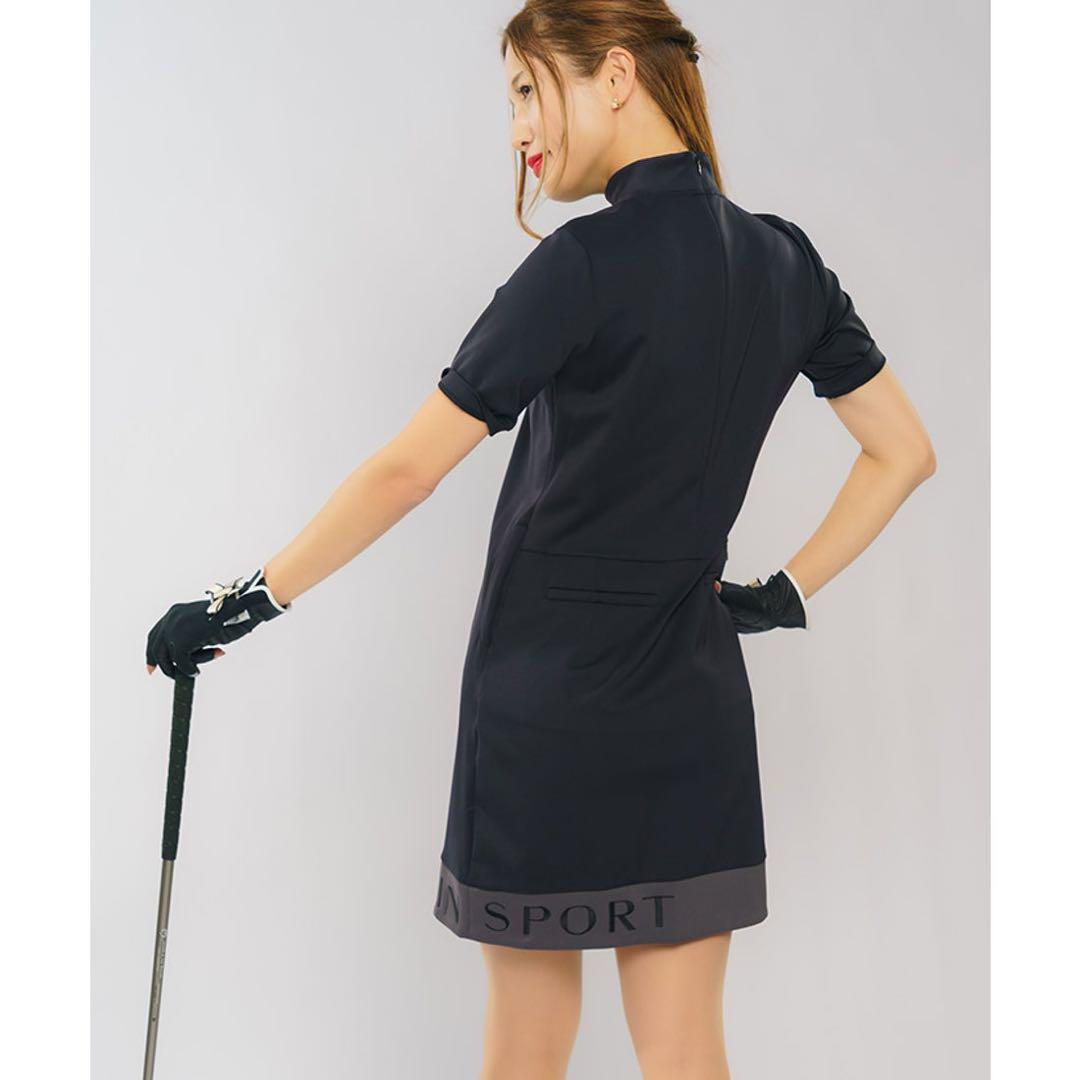 定価47300円【新品】レディース38ランバンスポールモックネックワンピース