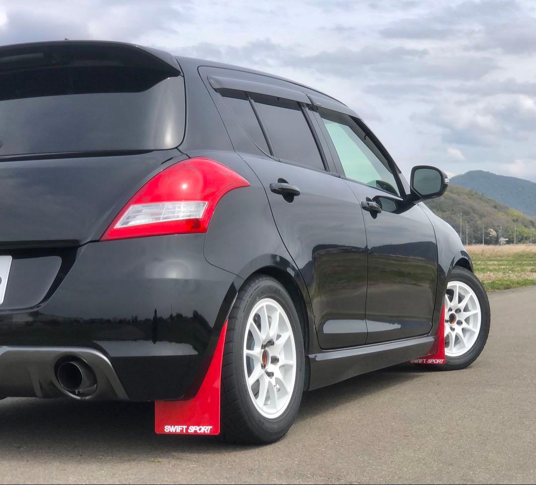 スイフトスポーツ zc32s マッドフラップ 泥除け　ブラック