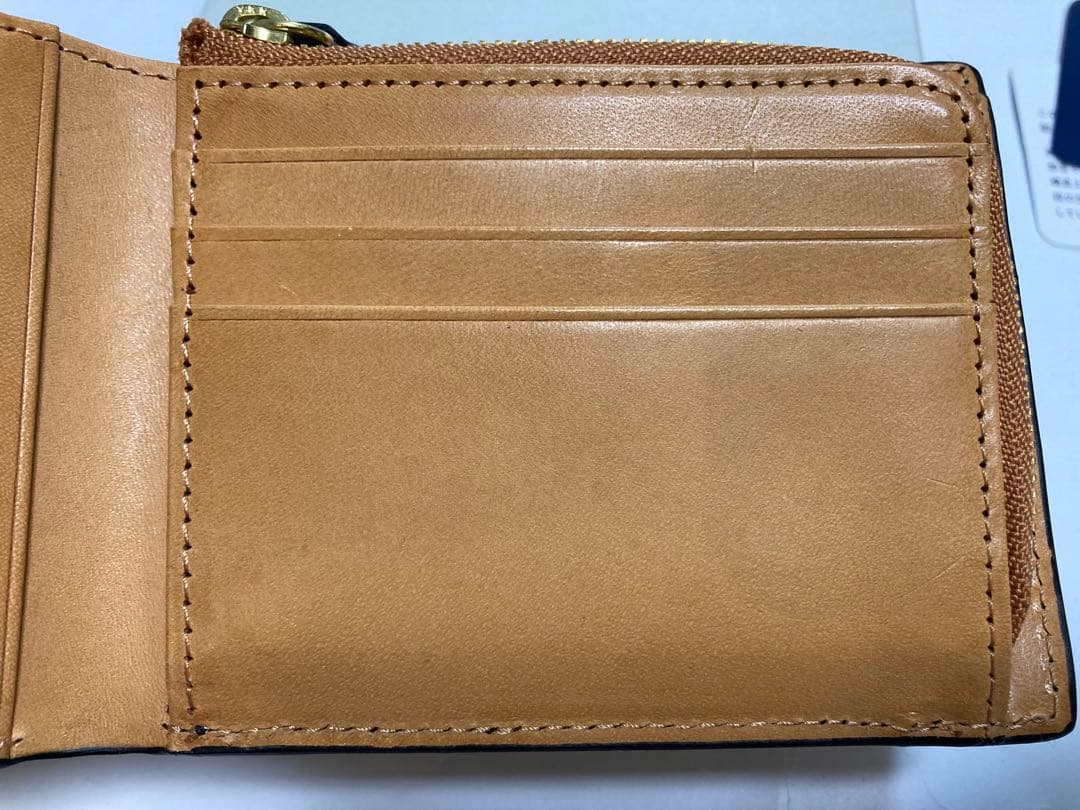 【未使用新品】ロカド シェルコードバン 二つ折り財布 ブラック 箱付き