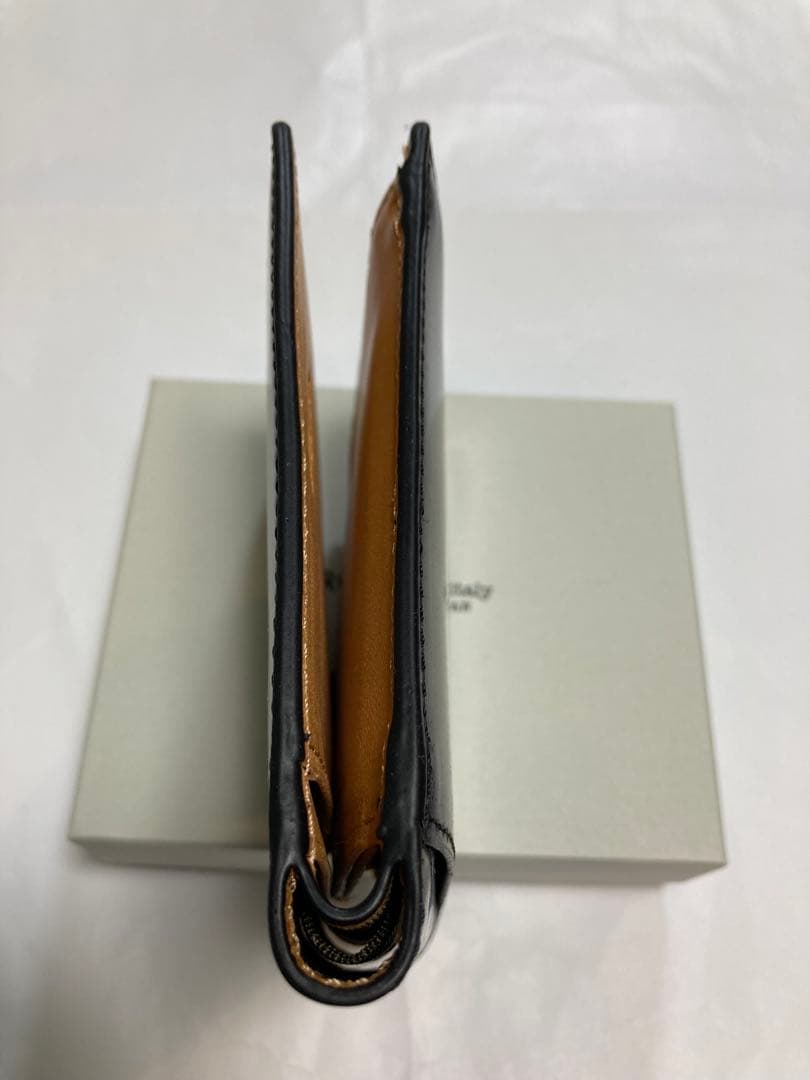 【未使用新品】ロカド シェルコードバン 二つ折り財布 ブラック 箱付き