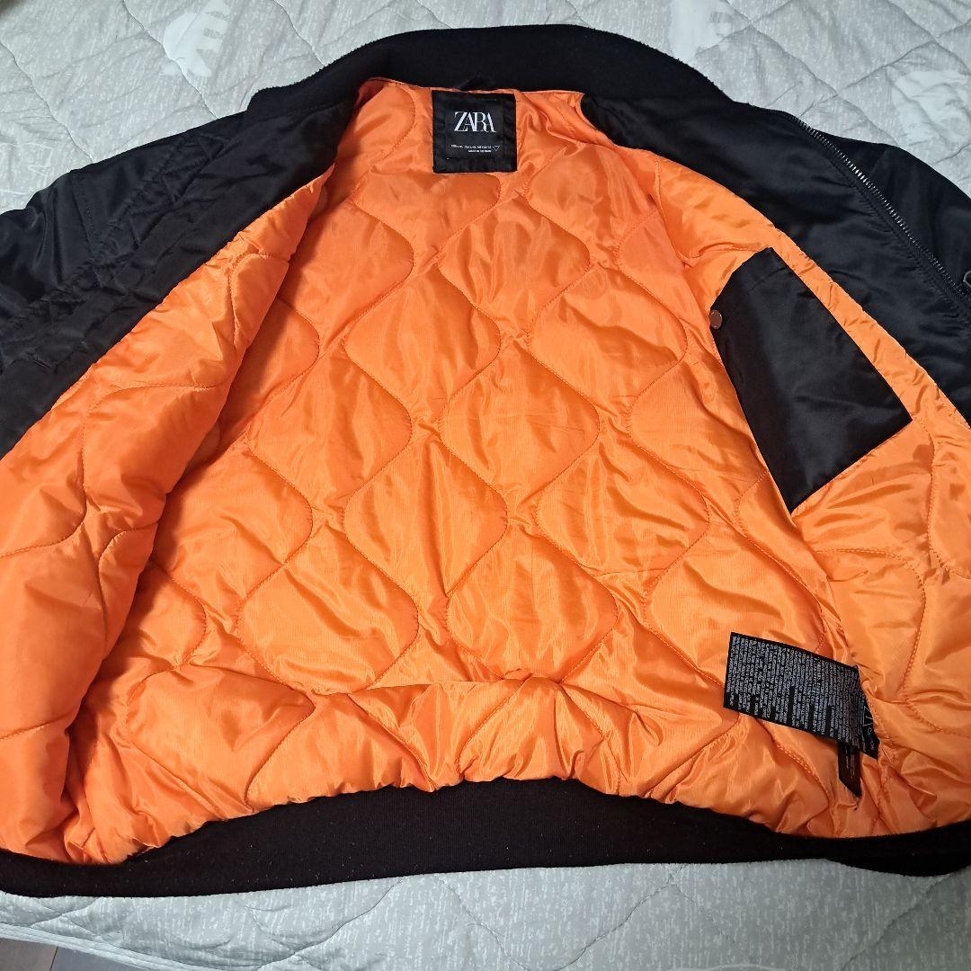 ZARA ブラック MA-1 フライトジャケット