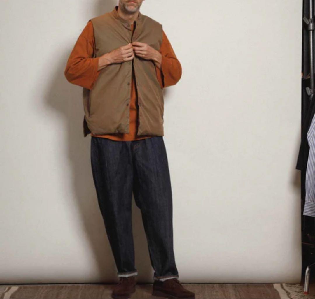 極美品　WILD LIFE TAILOR 別注　スタンドアップカラーダウンベスト