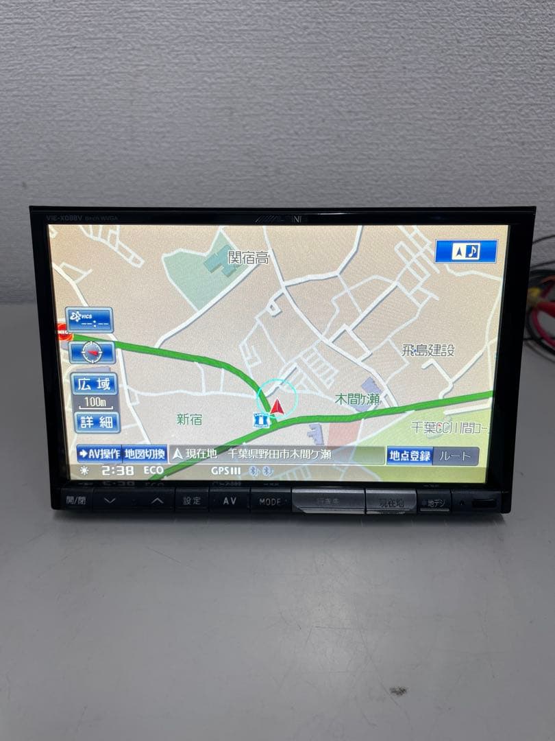 アルパイン◇VIE-X088V◇フルセグ/CD/DVD/BT/SD