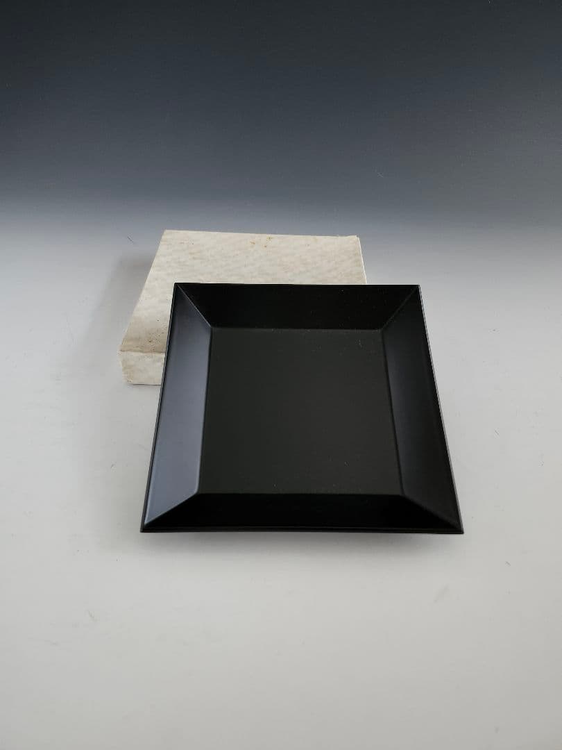 茶入　四方盆　セット　文琳　唐物茶入写　京焼　　桶谷定一　木箱入　茶道　茶道具