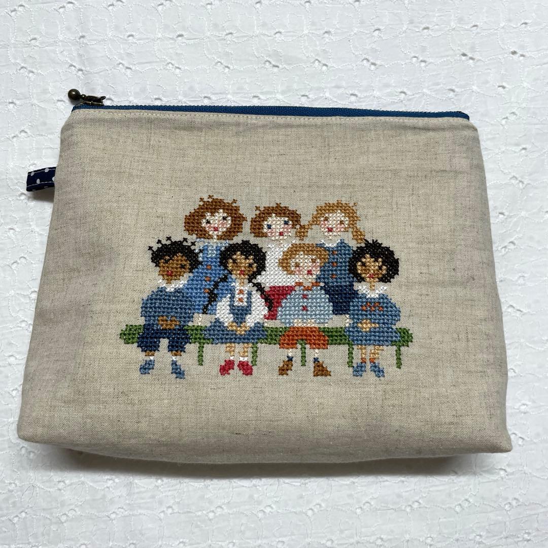 クロスステッチ 完成品 ファスナーポーチ サモイロフ オーダー56