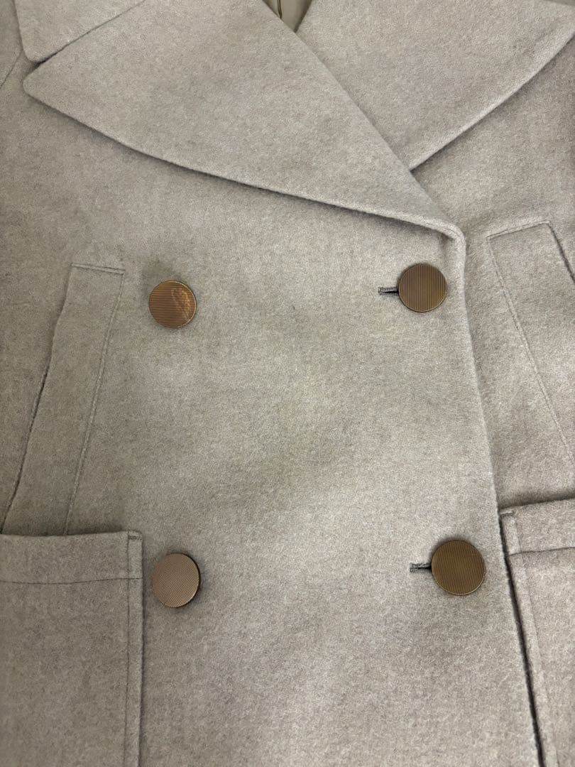 COCODEAL インペリアルモッサショートPコート　ベージュ