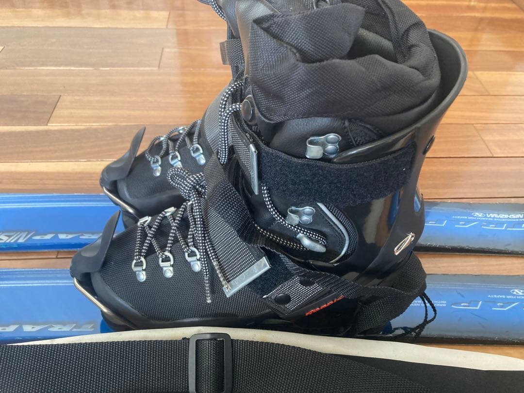 ショートスキー(ファン)ボード板と収納ケースとソフトブーツ27cmセット