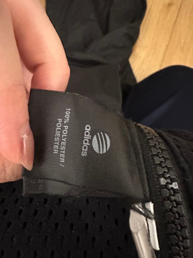 Y-3 adidas ブラック ナイロンパンツ