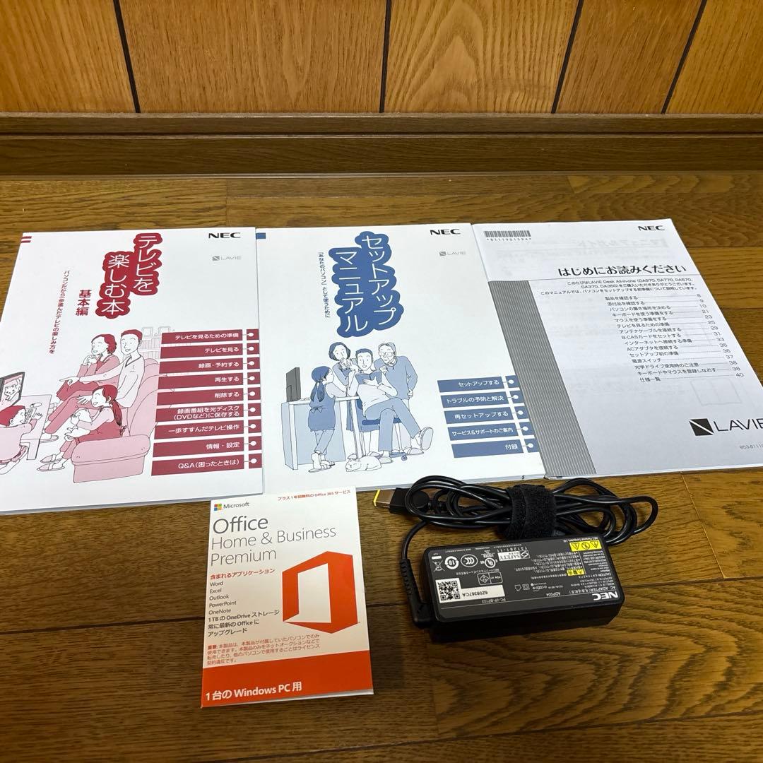 NEC デスクトップPC DA370/GAW-KS 地デジチューナーつき