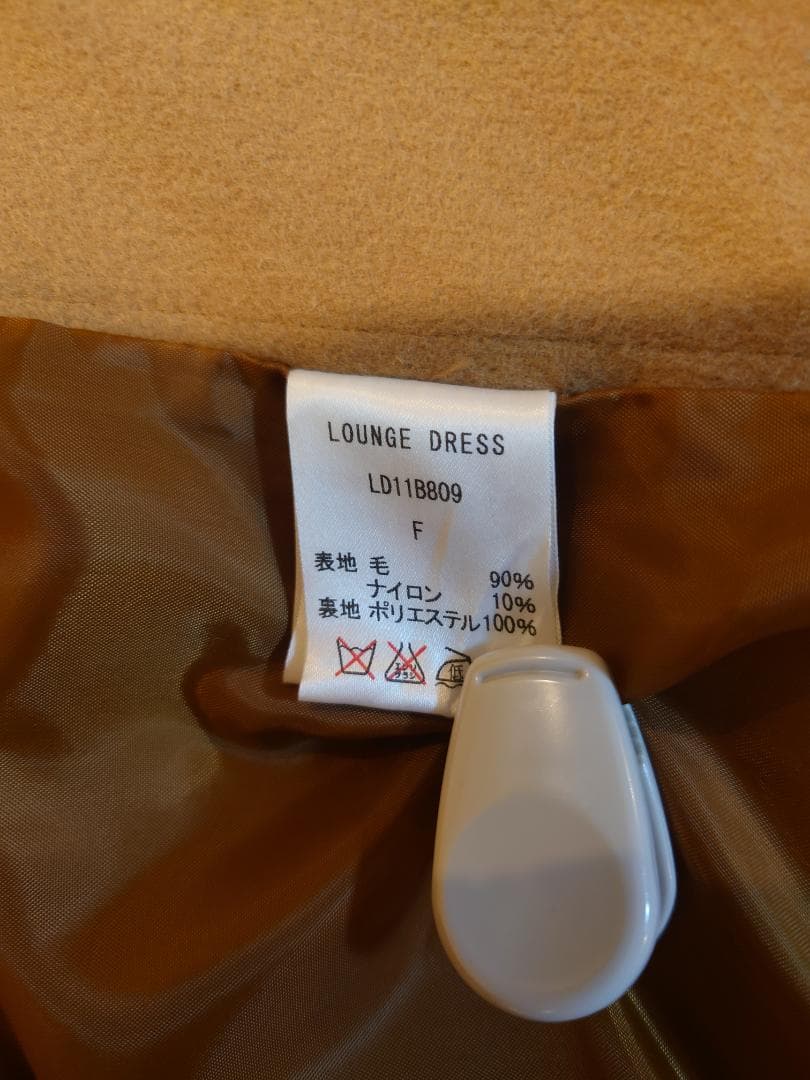 新品同様☆日本製ウール９0%☆キャメルケープポンチョ