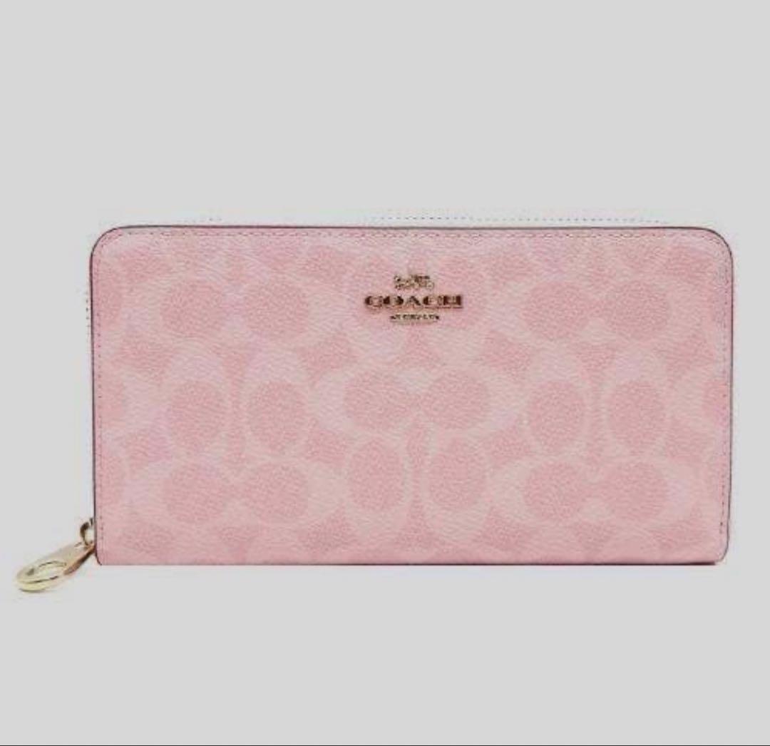 コーチ COACH 財布 長財布 新作 新品 シグネチャー ラウンドファスナー