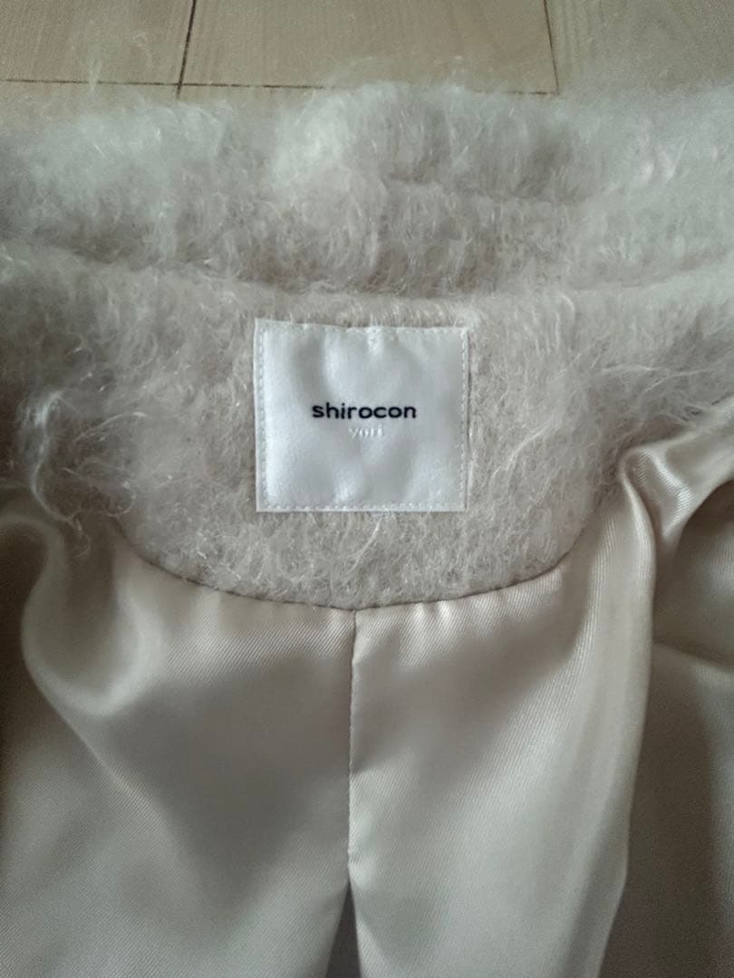 yori shirocon シャギーケープコート